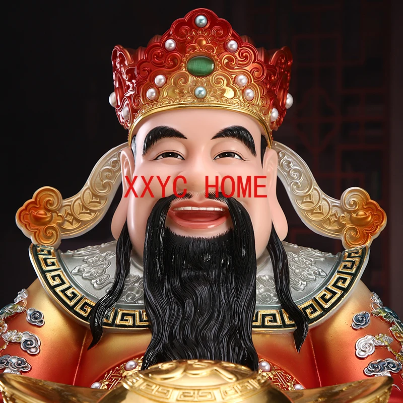 God of Wealth Decoration Home Worship Painted Text God of Wealth Decoration