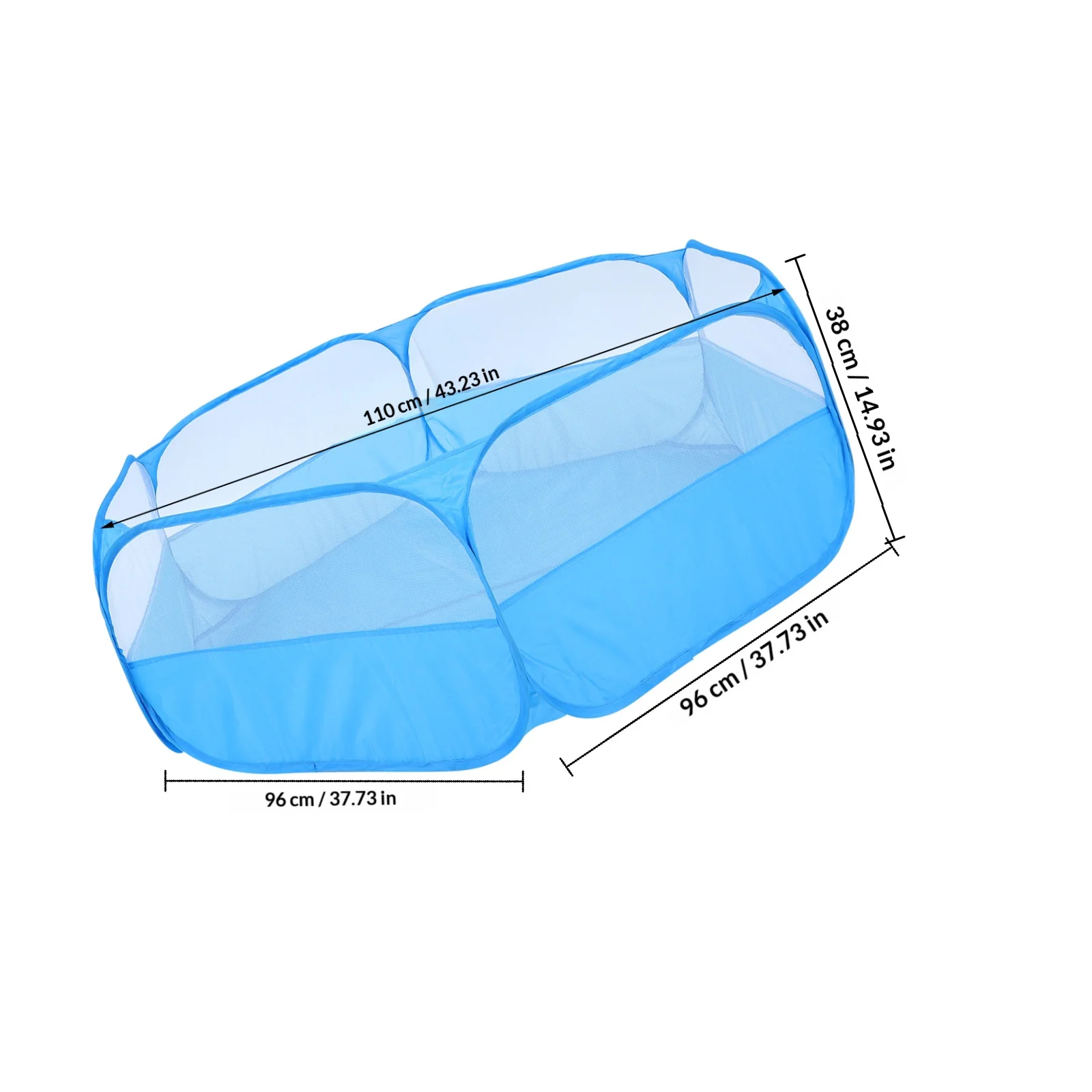 Parc de jeu pliable pour petits animaux en maille de nylon, idéal pour hamsters, lapins, chinchillas, cochons d'Inde – Aire de jeux robuste et sûre pour activités intérieures