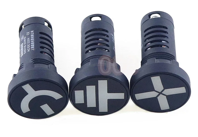 AD16-22W/D/G/N Square High Brightness Dual-color Lamp Position Signal Indicator