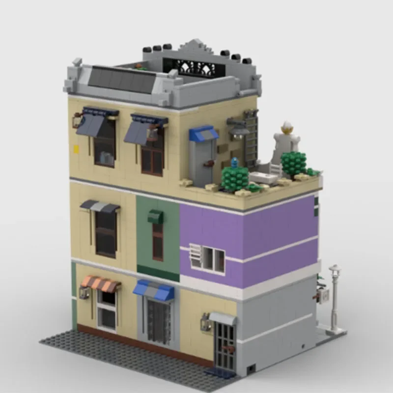 2476pcs MOC LP Shop & Live Streaming Studio Architectuur Bouwstenen Model Assemblage Speelgoed Kinderen Festival Geschenken