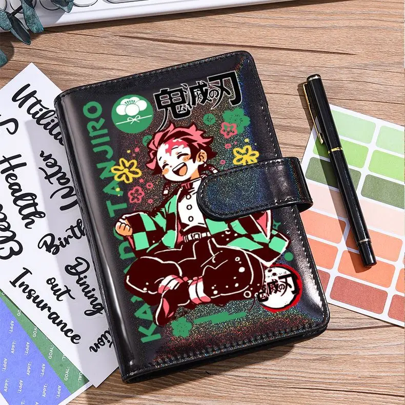 Demon Slayer Anime Notebook Binder Cute Cartoon Journal Diary Planner Stationery Organizer Gift