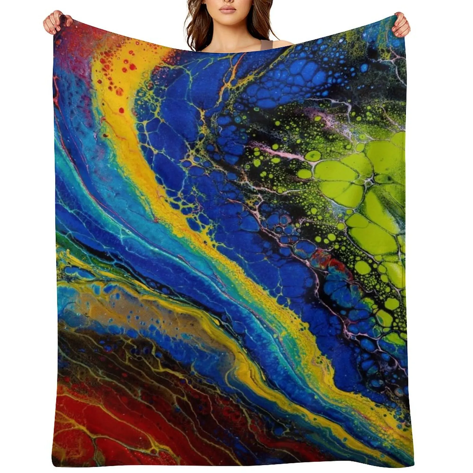 

Into The Endgame Throw Blanket Flannel Fabric Warm Furrys Retros Blankets