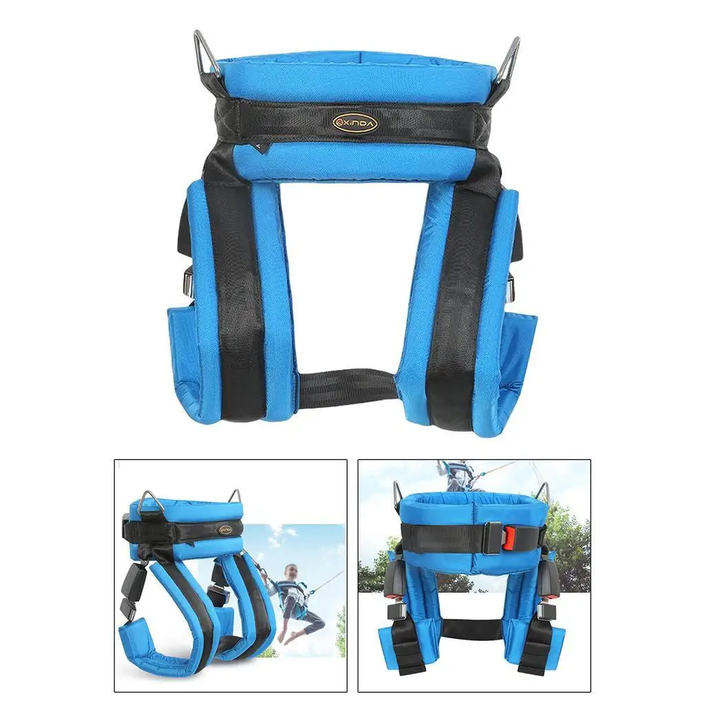 Kids Adults Safety Belt Children Bungee Rope Jumping Trampoline Harness Gear Quick Release Protection with Safety Buckle