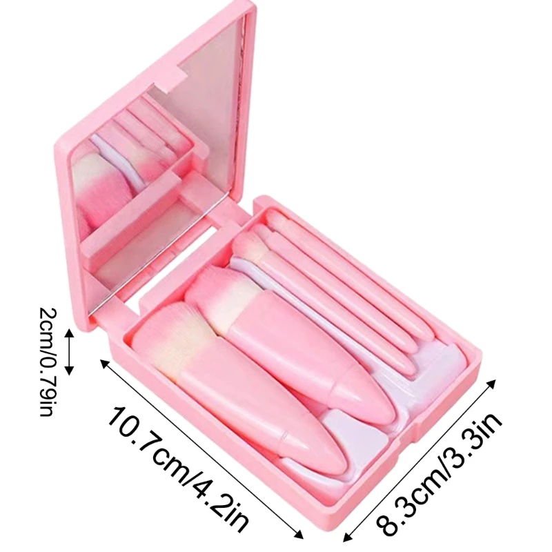 5PC Make-Up Pinsel Set Cosmetict Make-Up Für Gesicht Make-Up-Tools Frauen Schönheit Professionelle Grundlagen Lidschatten Pinsel