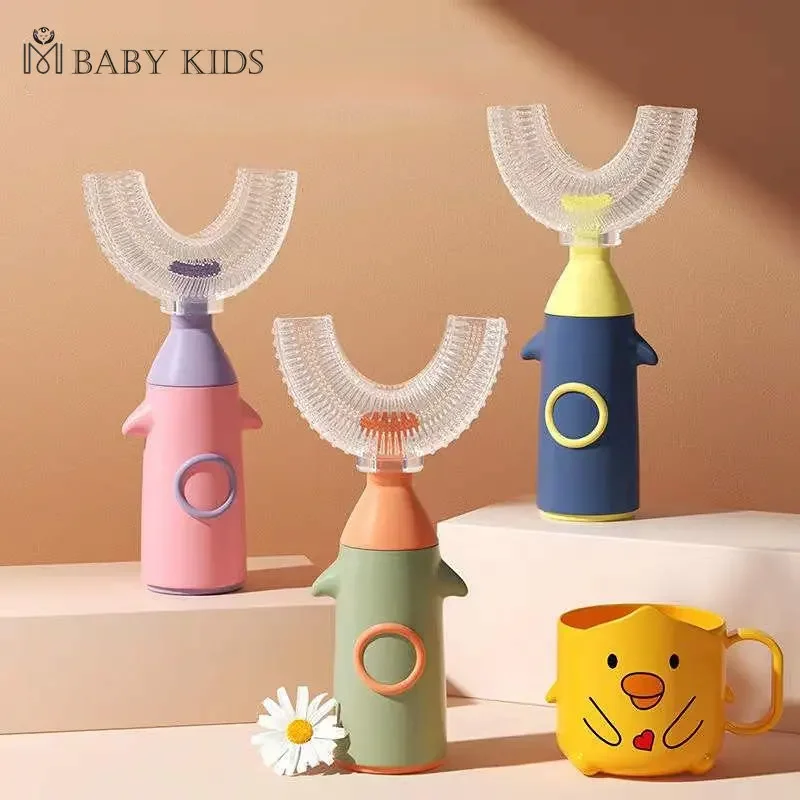 

U-shaped 360 ° Children's Toothbrush Teeth Care Teeth Cleaning Children's Toothbrush Baby Brush Teeth Care