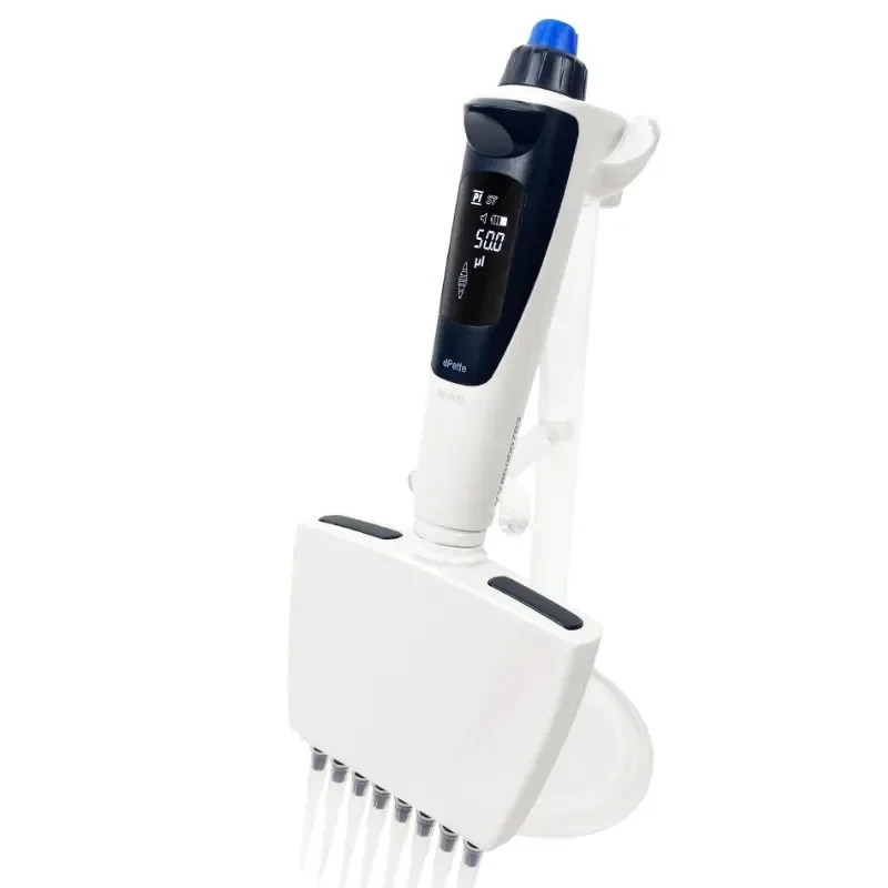 DPette+ Multi-functional 8-channel Electronic Pipette Pipetting Mixing Stepper And Dilution Plastic Pipette