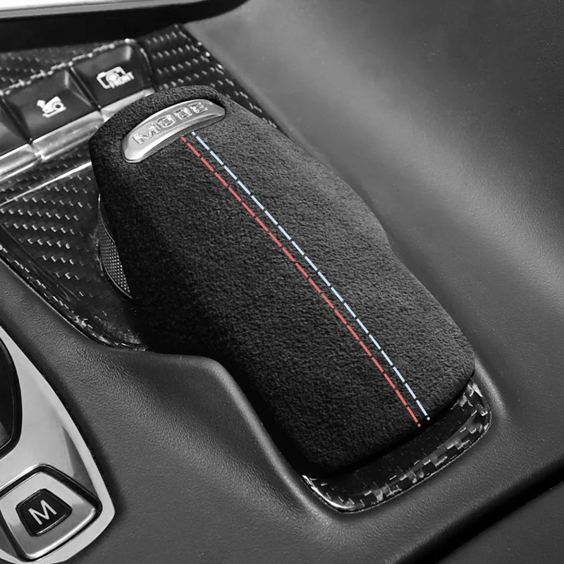 

Для Chevrolet Corvette C8 ручка переключения передач, накладка, наклейка из алькантары, аксессуары для тюнинга салона автомобиля, настраиваемые