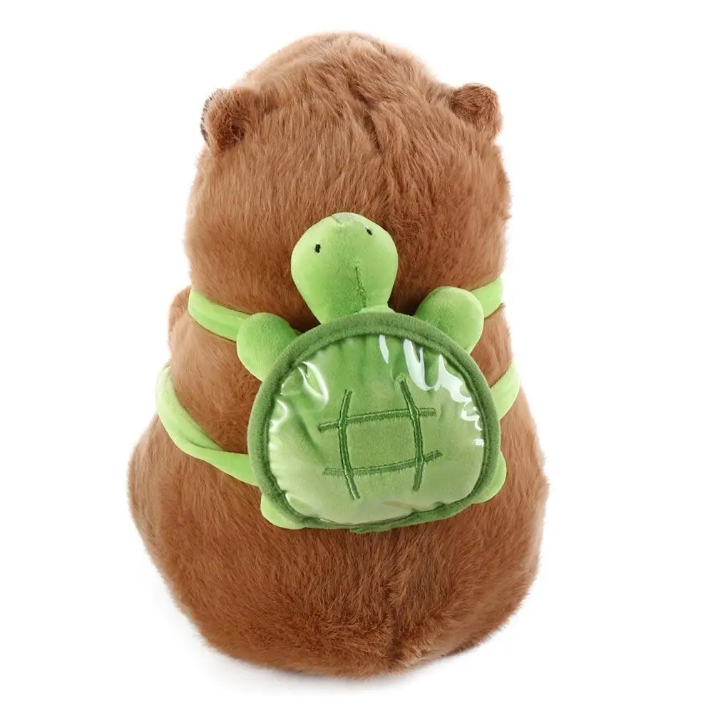 

Capybara Simulation Capybara Plush Toy Simulation With Turtle Capybara Plush Doll Soft Cloth Doll Animal With Turtle Backpack