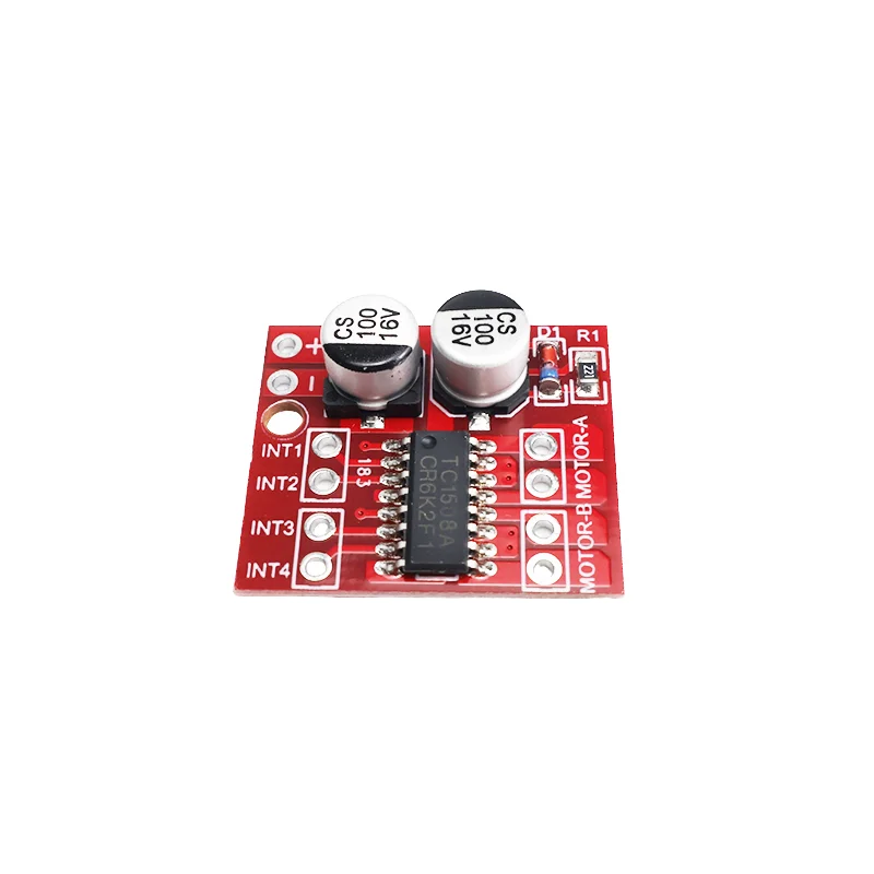 4Pcs L298N DC Motor Drive Board Mini Module 2-way PWM Dual H-Bridge Stepper Motor Drive Board Ultra Small Size Speed Controller