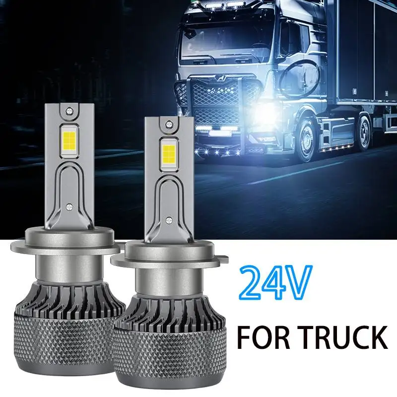 

24V LED Truck Headlight High Power H7 H4 H1 H11 HB3 9005 9006 HB4 Led 24v Headlamp CSP Chip Lorry Trailer Fog Light 6000K