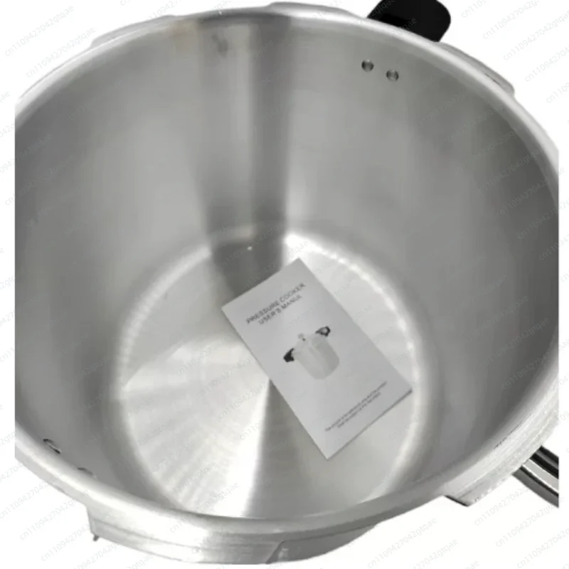 32CM 23L Aluminum Pressure Cooker 100kPa Double Handle Stock Pot Polished Cooking Pot for Induction Stove Gas Fire