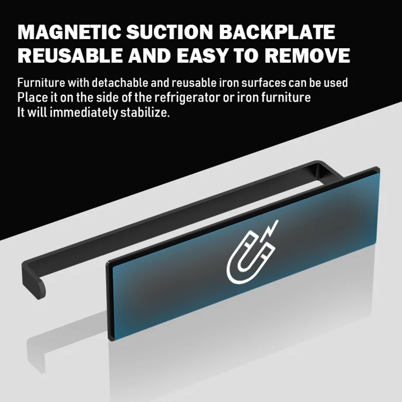 Magnetic tissue holder black kitchen outdoor barbecue garage tissue holder with strong magnet, refrigerator tissue holder
