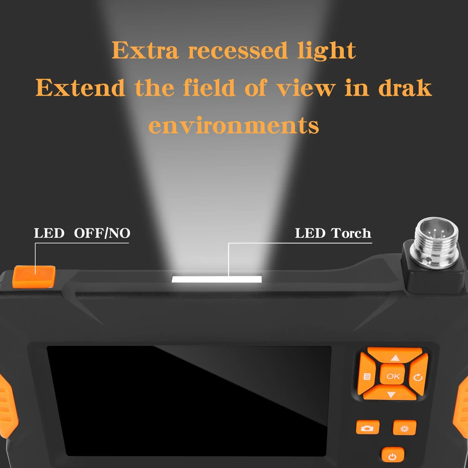 Endoscope 1080P HD 8mm 1/5/10M dual Lens 4.3 Inch Screen Industrial Portable Borescope 2.0MP Inspection Camera Snake cable