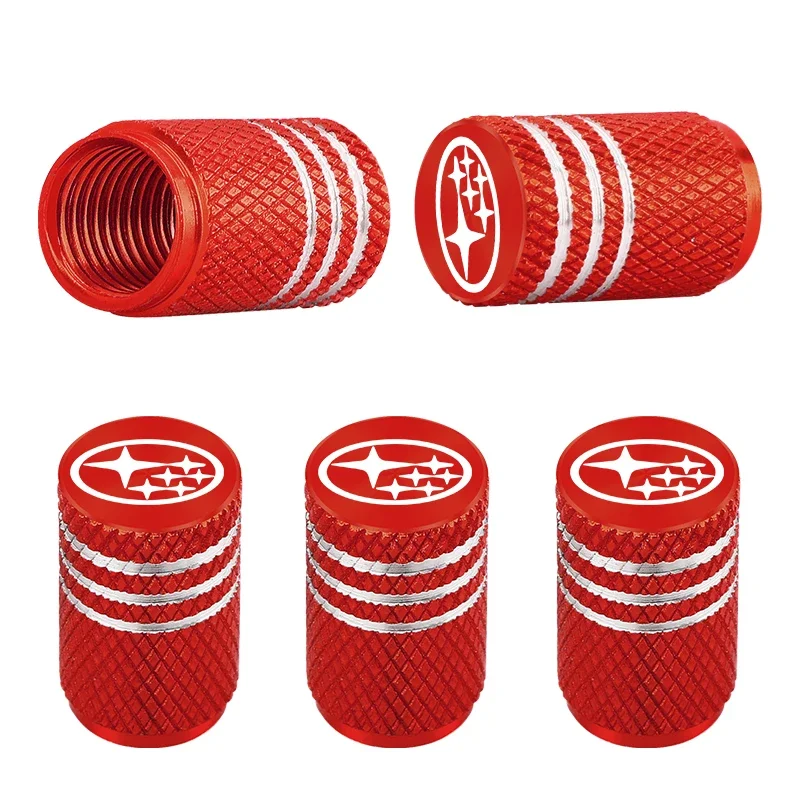 

5 шт. автоаксессуары для Subaru Forester Impreza Legacy Outback WRX STI, колпачок клапана для автомобильных шин, колпачки для обода колеса