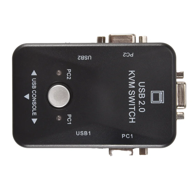 

Usb Kvm Switcher 2-портовый коммутатор Vga Svga Usb 2.0 Мышь Клавиатура 1920X1440 Коробка коммутаторов