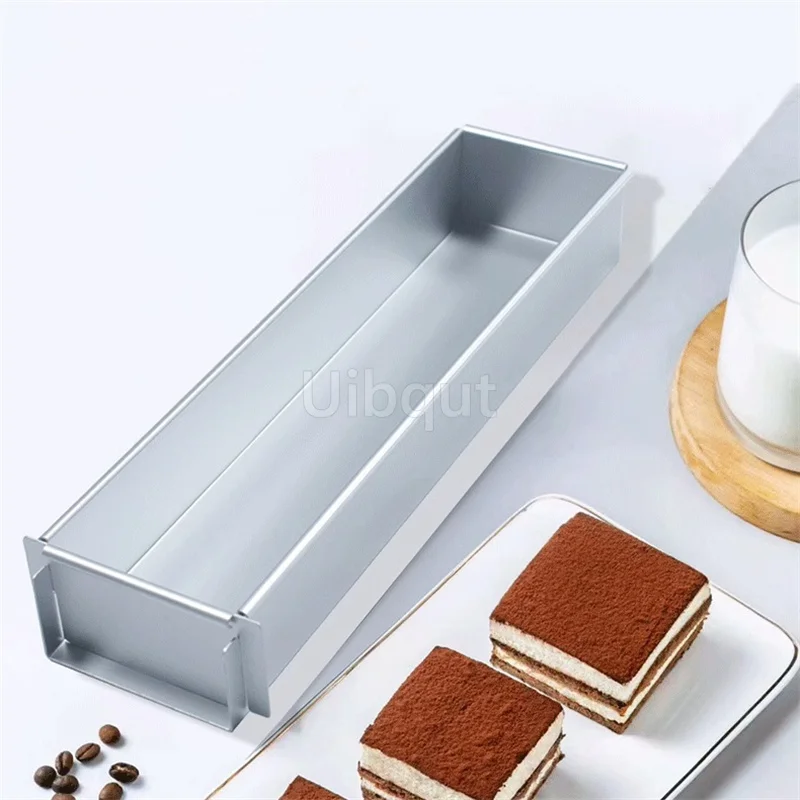 Molde para pastel de tiramisú y pala para pastel, aleación de aluminio, extraíble, antiadherente, DIY, molde para magdalenas y Mousse para entusiastas del repostería en casa