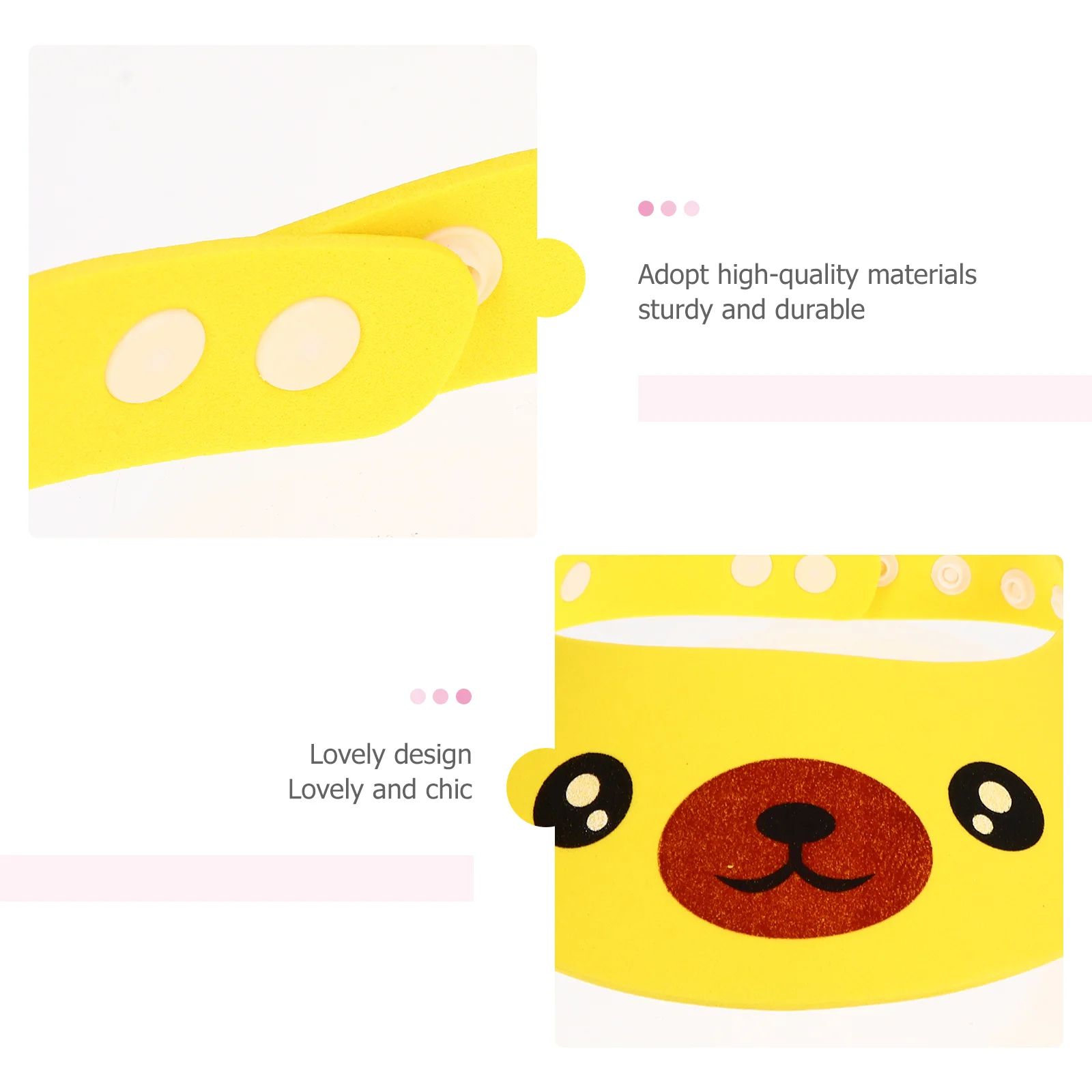 

3 шт., шапочка для шампуня для малышей, регулируемая детская шапочка для душа, мультяшная шапочка для мытья волос, защита для детей, купание новорожденных