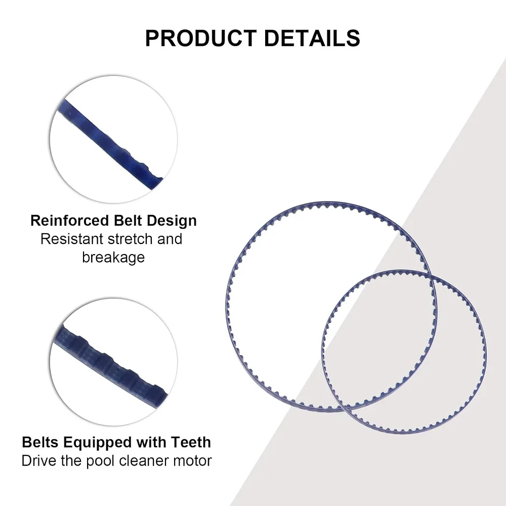 Pool Cleaner 360 380 Belts 9-100-1017 Small and Large Belt for Po-laris 360 380 Pool Cleaners, Pol-aris Pool Cleaner Parts