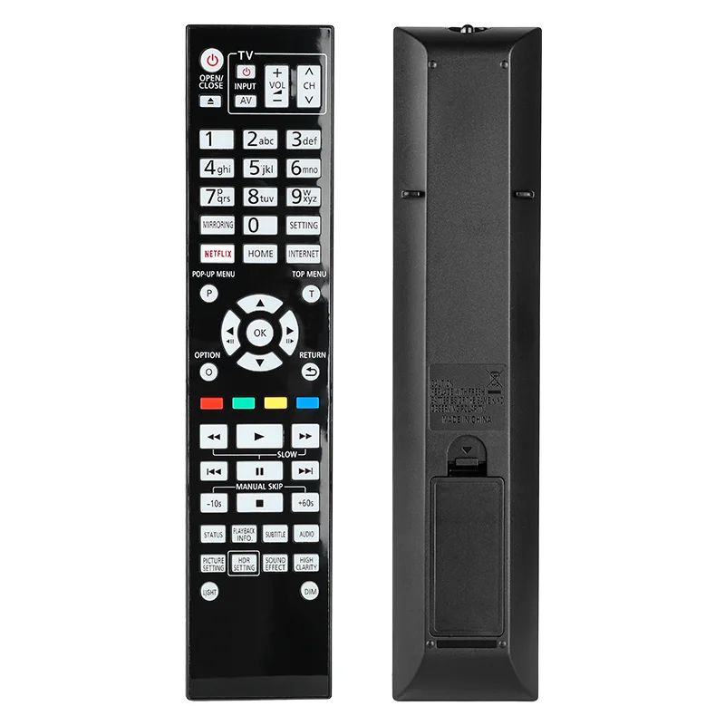 N2QAYA000172 Control Remoto para Panasonic Compatible con Reproductor Blu-Ray UHD Panasonic DP-UB9000 DP-UB9004 DP-UB9000EGK DP-UB900