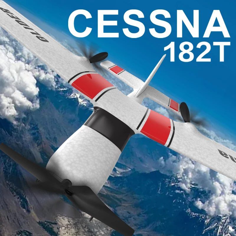 Avión RC Z53 2.4G 2CH de Espuma EPP, Planeador RC de Ala Fija RTF CESSNA 182, Juguete de Avión RC para Exteriores, Regalo para Niños
