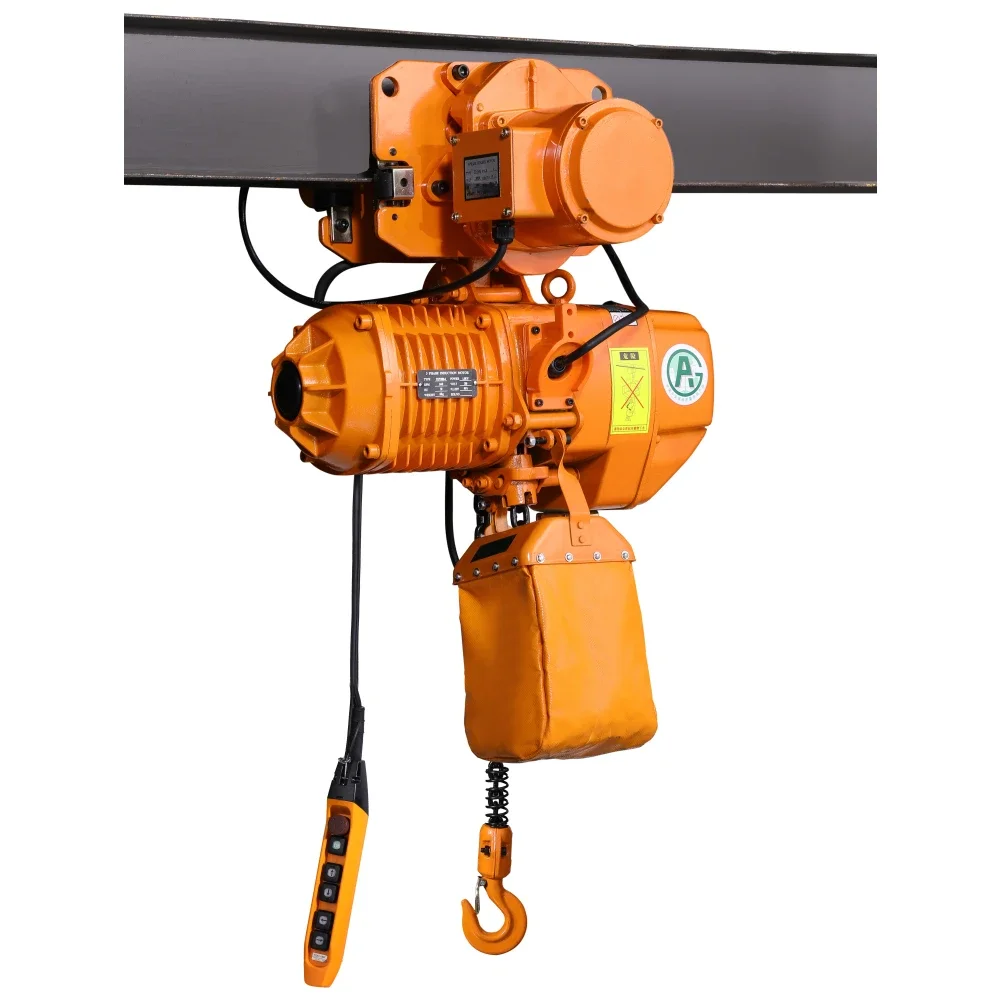 

High quality electric chain hoist 3ton movable motor hoist construction hoist with trolley