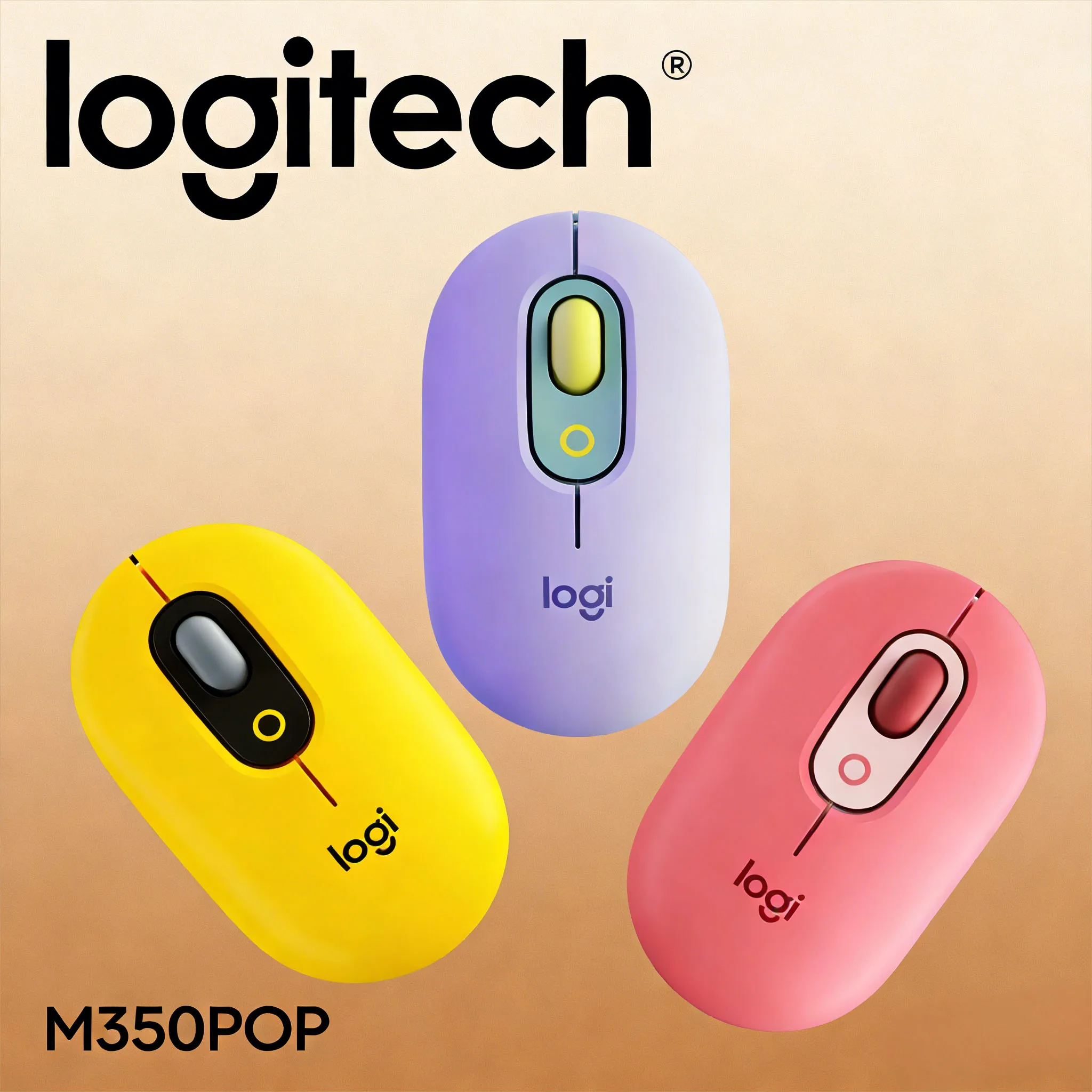 

M350 POP Mouse, беспроводная связь Logitech Bluetooth, совместимая с несколькими устройствами для ноутбуков, ПК и всех гаджетов