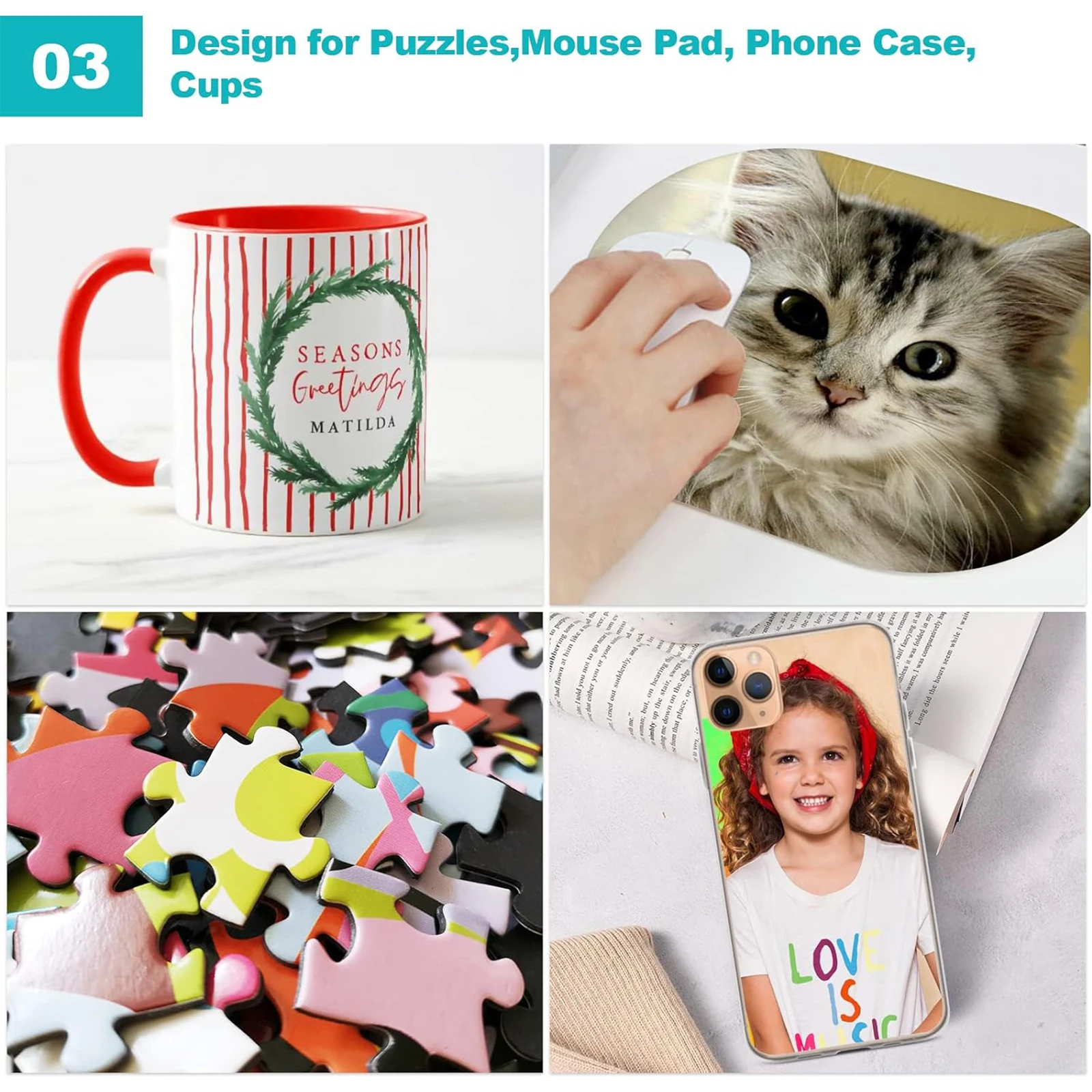 8.5x11 في 105G 50 ورقة التسامي ورقة نقل الحرارة ورقة طابعة نافثة للحبر مع حبر التسامي للحبر التسامي