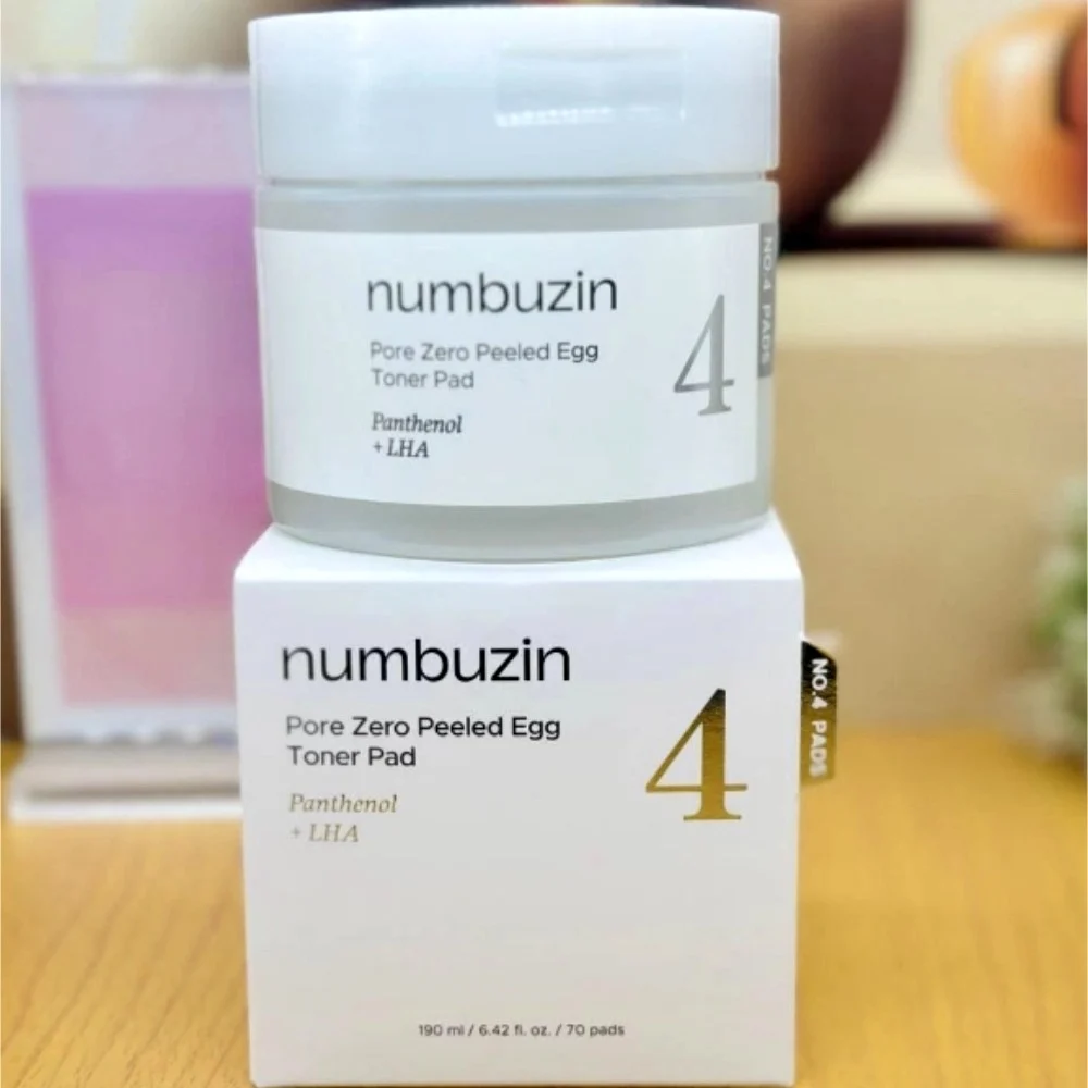 

Пантенол LHA Питательные отшелушивающие тонер-пэды Pore Zero Peeled Egg Toner Pad Numbuzin No.4 Оригинальная корейская отбеливающая маска для лица