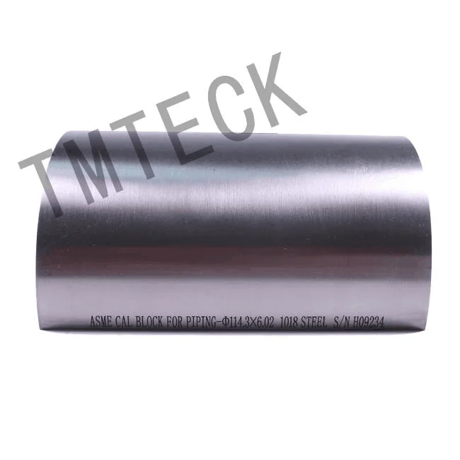 Calibration Block 1018 steel test block  ASME V T434.3-1 piping block SCH60 SCH120 SCH160 SCHXS