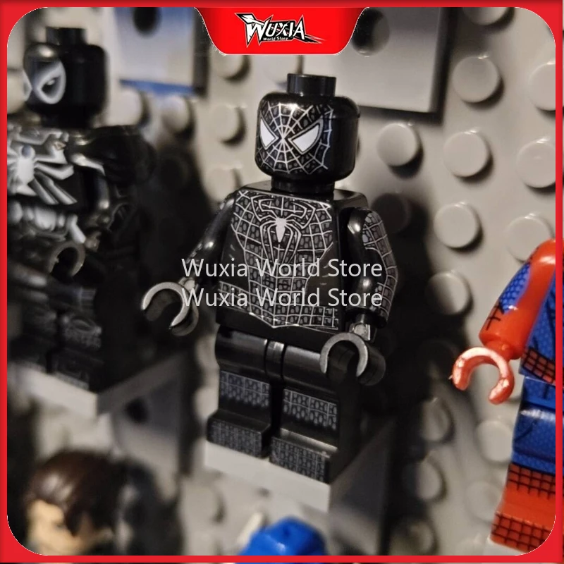 Nuevas figuras de bloques de construcción de Venom de Spider-Man de Marvel de 5cm, figuras ensamblables, adornos decorativos para escritorio, los mejores regalos para niños