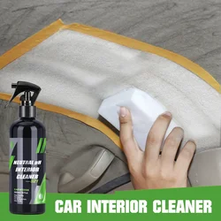 Limpiador de espuma en seco para Interior de coche, agente espumoso de pulverización, líquido refrescante de plástico, reparación de cuero, pH neutro, S21