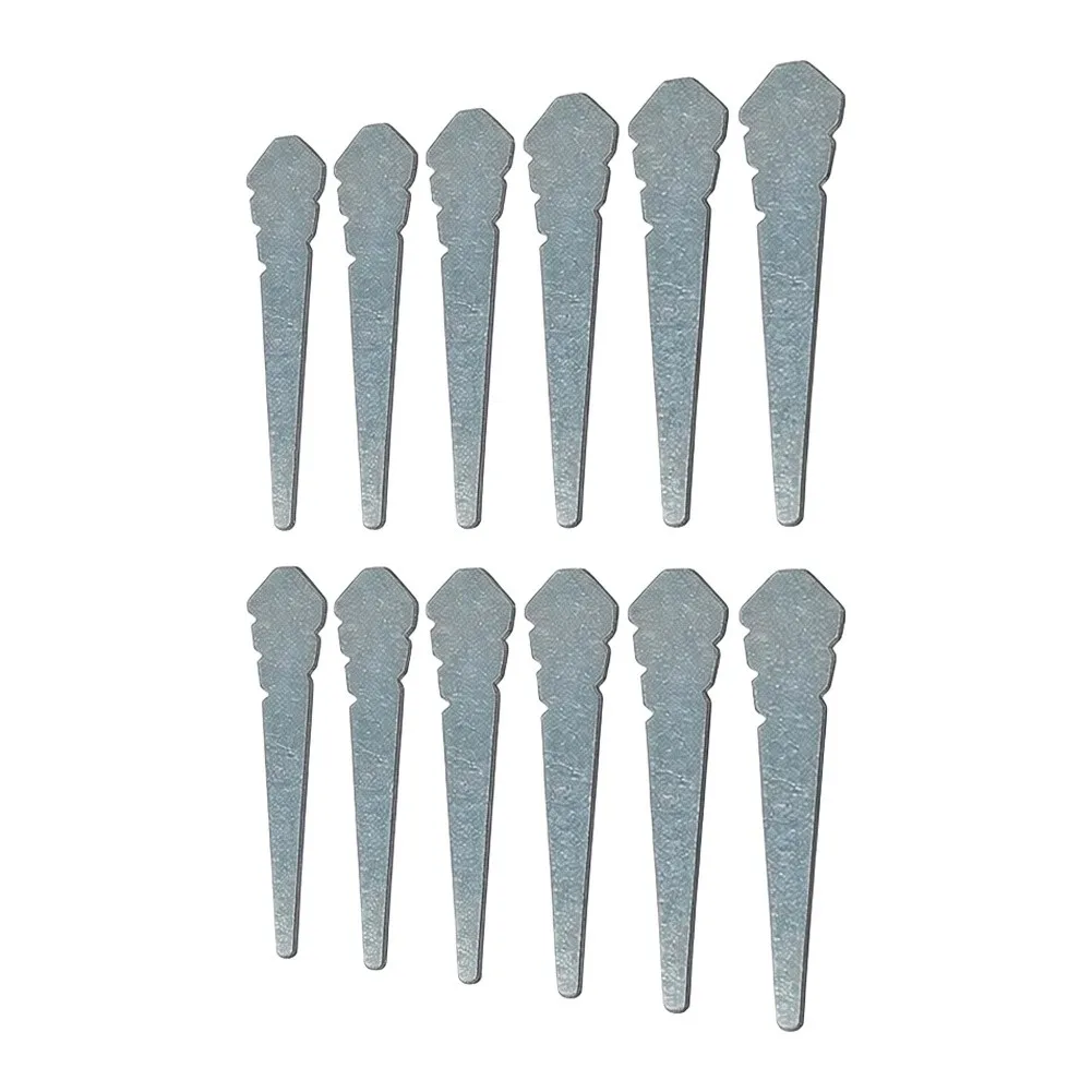 Brick Masonry Alignment Pins with Tapered Tooth Design to Anchor String Lines Firmly on Brick Edges for True Layout