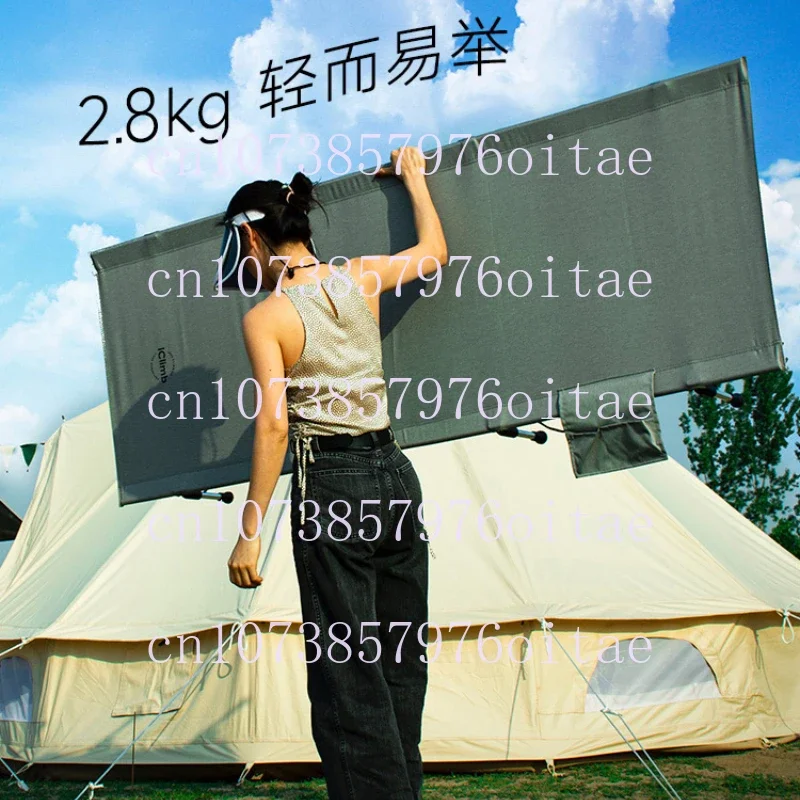 Aviation Aluminum 7075 Camp Bed Outdoor Ultra-light Portable Lightweight Camping Widened Aluminum Alloy Folding Bed