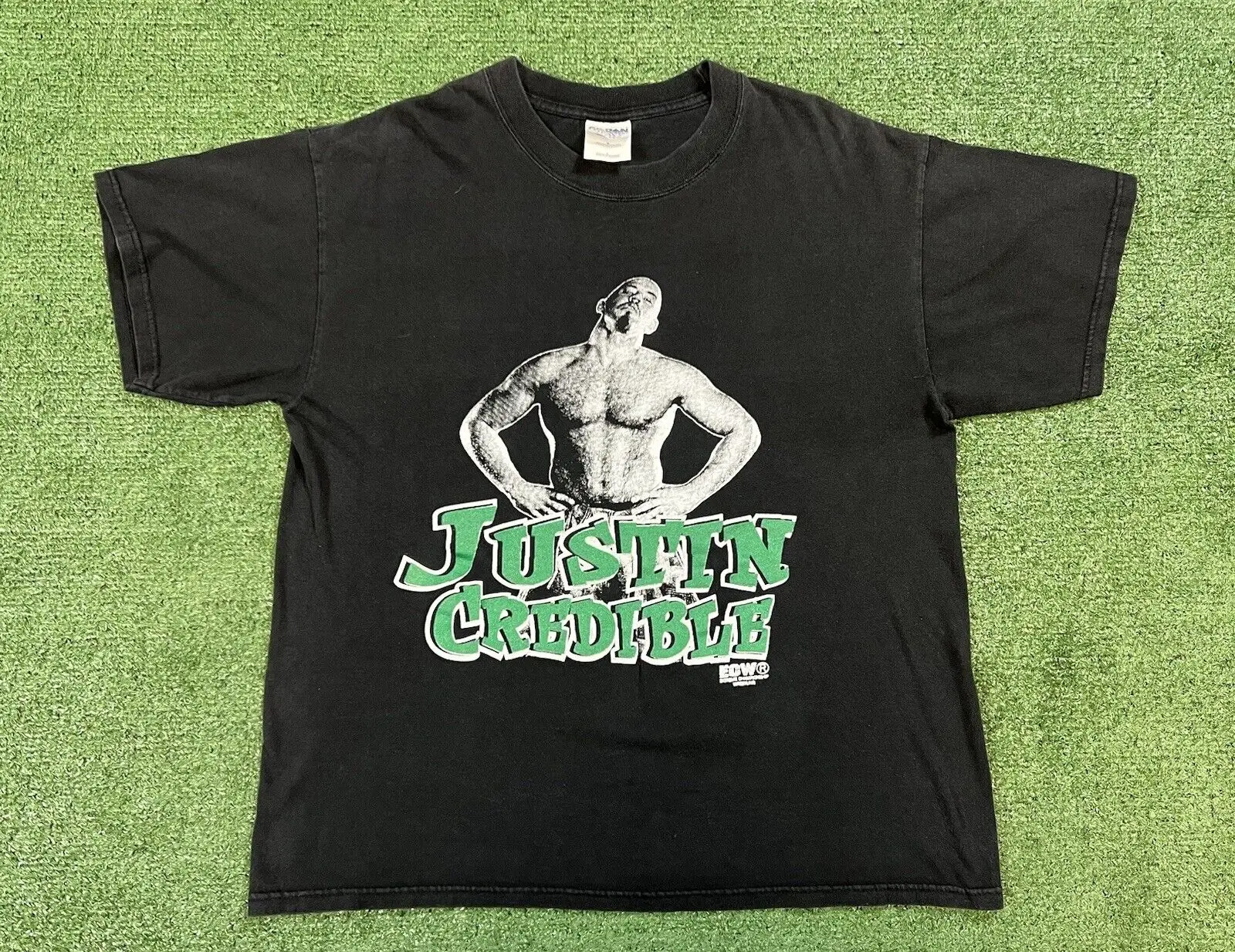 Vintage Ecw Justin Credible T Shirt Size Large Og The Impact Players Wrestling 90S