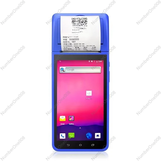 

HZTZ Hand Held 3G 4G 5.5 Inch Touch Screen Mobile Pos Terminal Printer with Scanner