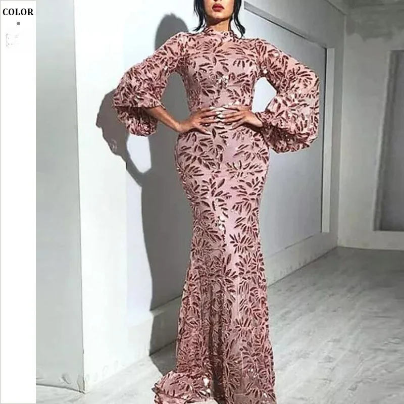 

Sexy Petal Large Swinging Evening Dr 2025 Spring New Sle Women's Faionable round Ne Synthetics Fiber Low Waist Gown