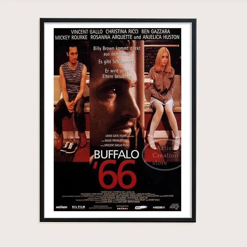 Buffalo 66 Classic Movie Print Art Canvas Paintings For Living Room Decor Home Wall Picture