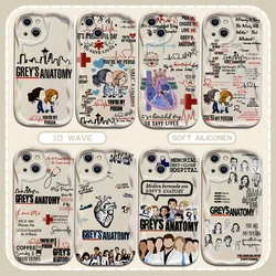 Greys Anatomy You Are My 3D Wave Case For iPhone 16 15 14 13 12 11 Pro Max Mini X XR XSMAX 8 7 6S Plus Soft Silicone Cover