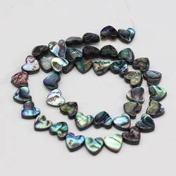 Natural Abalone Shells Love Heart Beaded 10mm For Jewelry Making DIY Necklace Bracelet Earring Accessories Charm Gift Party 5pcS
