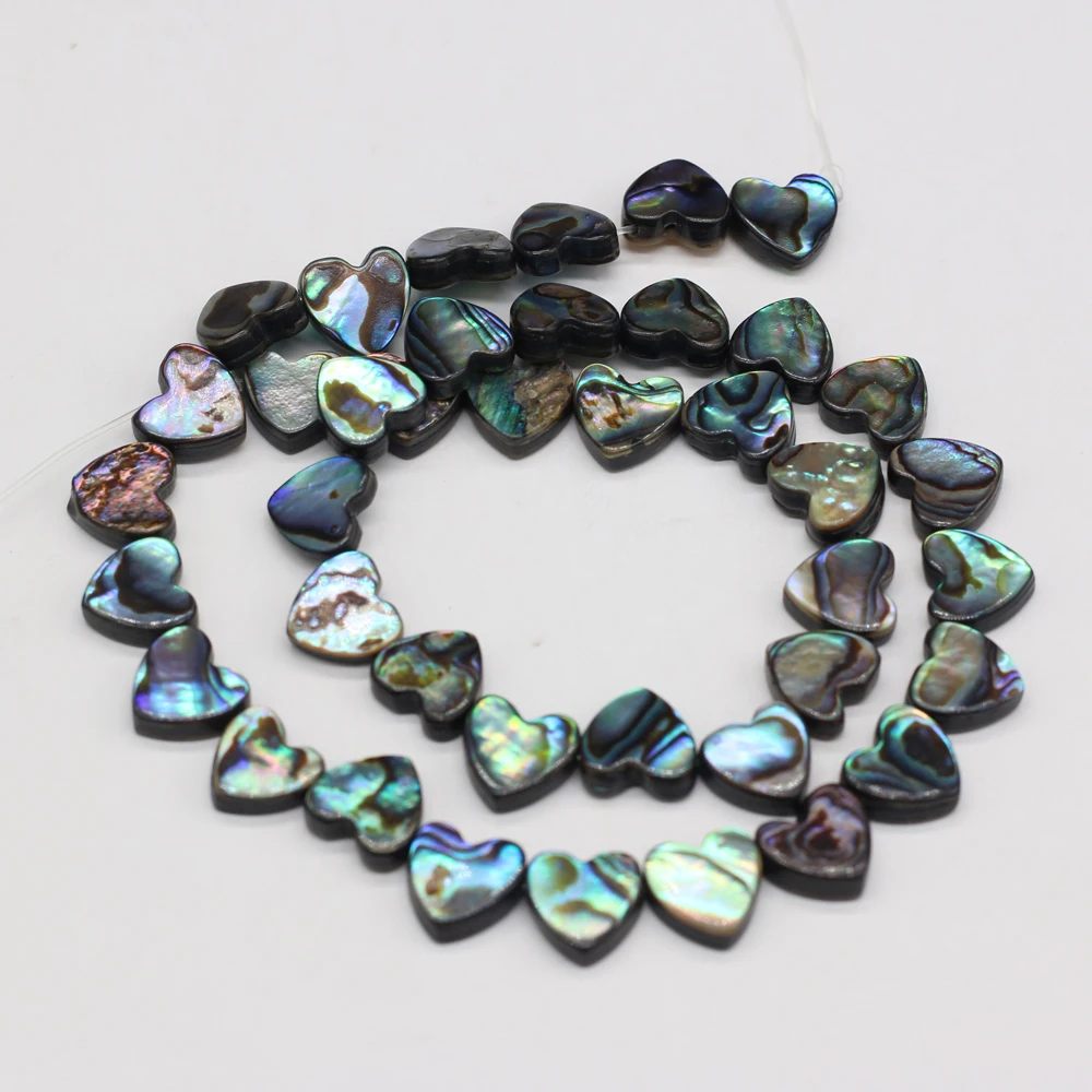 Naturalna masa perłowa muszle uwielbiają serce koraliki 10mm do produkcji biżuterii naszyjnik DIY bransoletka kolczyk akcesoria charms prezent przyjęcie 5 szt
