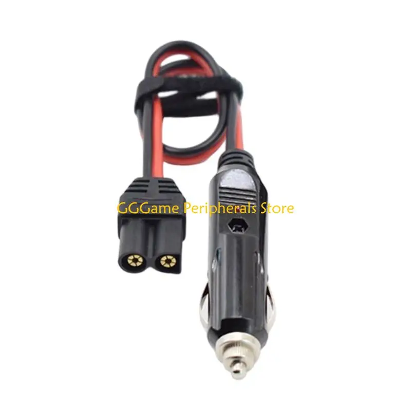 U55B Vehicle Cable for 12V Outlet to EC5 Connection with 40 Wire, LED Light and PVC Build for 12V 24V Use Needs Work