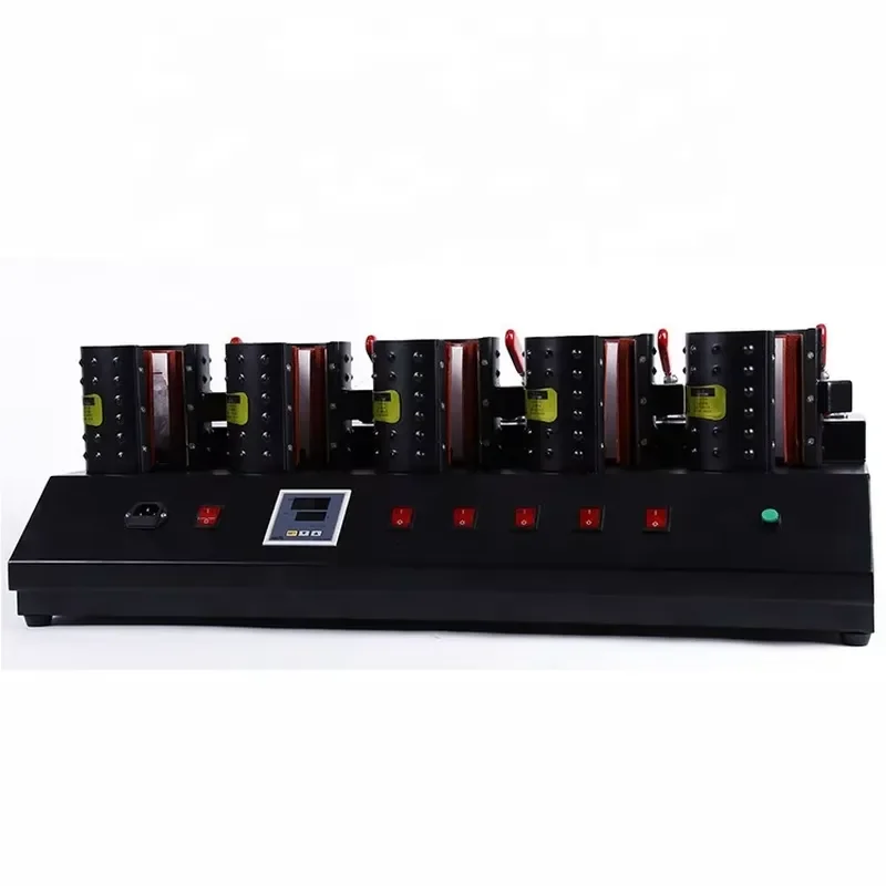 STROVAN 5 Units 5 in 1 Combo Mug Heat Press Machine Cup Tumbler Mug Printing Heat Press Sublimation Machine for 11OZ Mugs