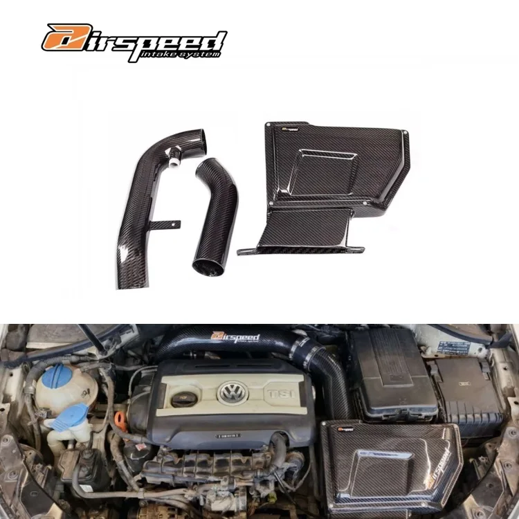 Air Intake System Dry Carbon Fiber High Performance Carbon Induction System Intake Pipe for Volkswagen Golf MK6 GTR EA888 2.0T