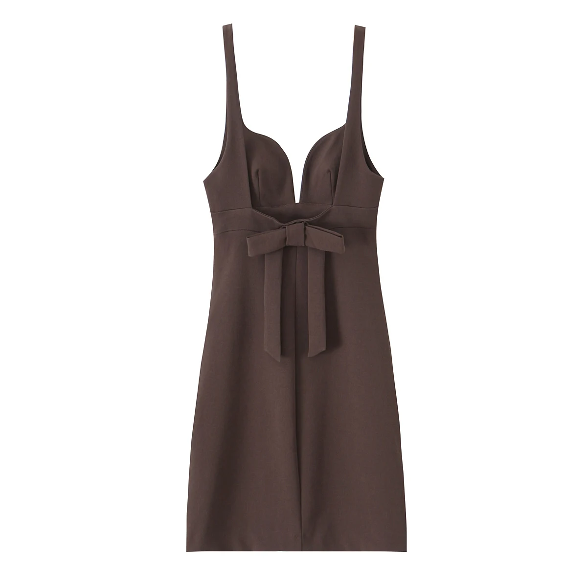 Mini robe d'été sans manches pour femmes, dos nu, avec nœud, rose, café, Slim