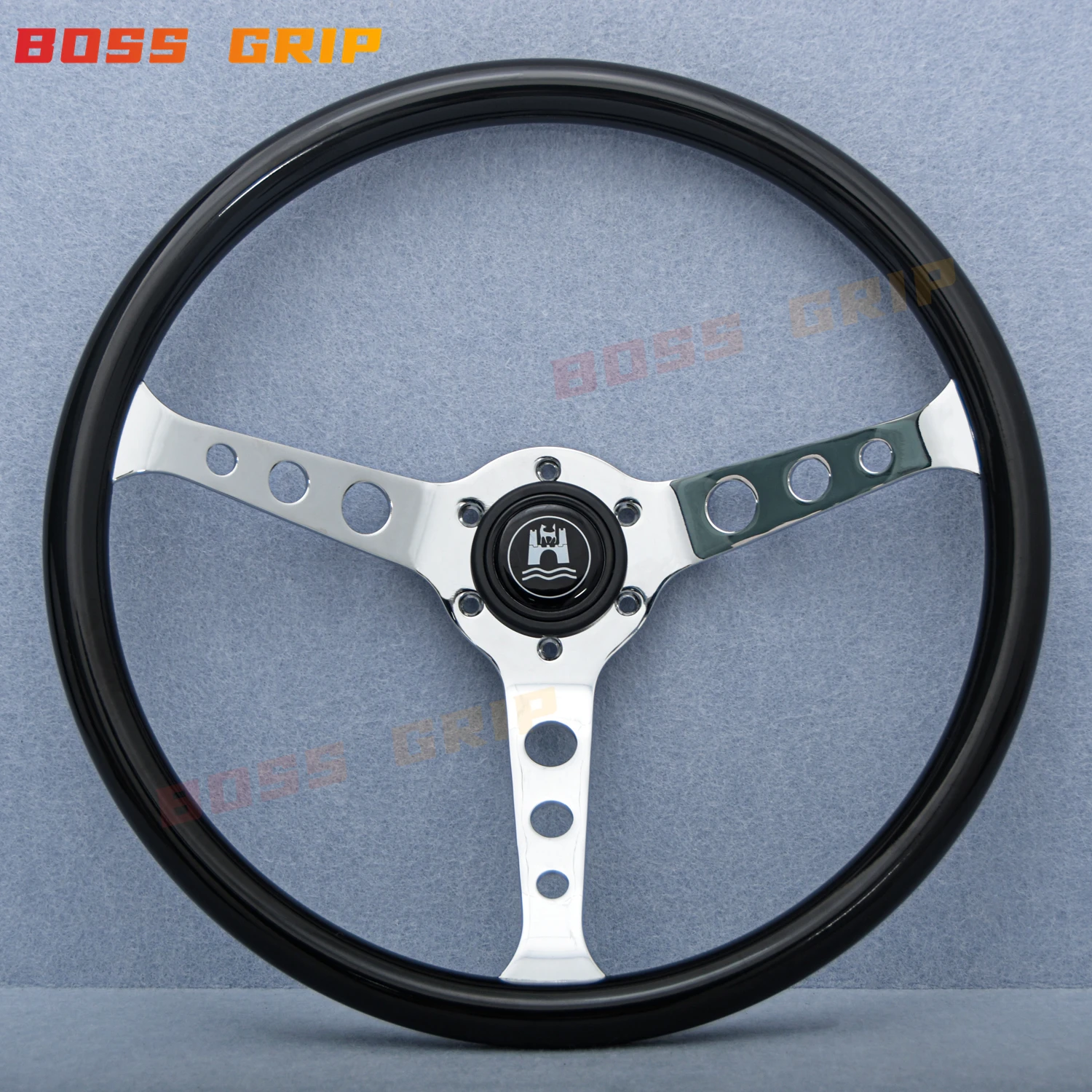 Universal 15Inch JDM Vintage Retro Game Racing Sport Steering Wheel for VW Volkswagen