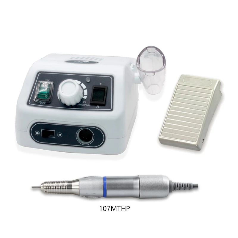 Rhjc renhe315 forte micromotor 107 handpiece pedicure broca unhas 35000 profissional elétrica