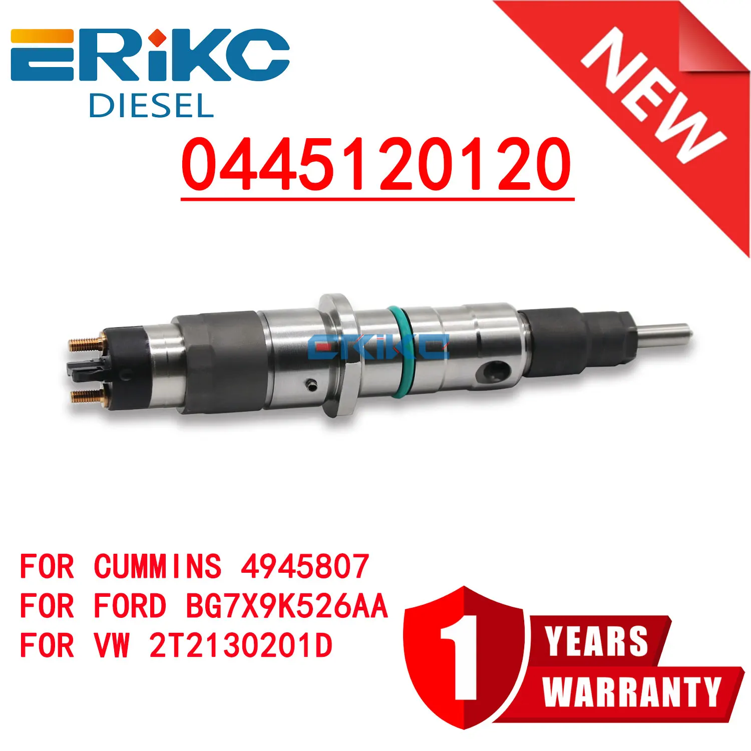 

Diesel Fuel Common Rail Injector 0445120120 for Volksbus 0986435543 BG7X9K526AA 4945708 2T2130201D Injector 0445 120 120