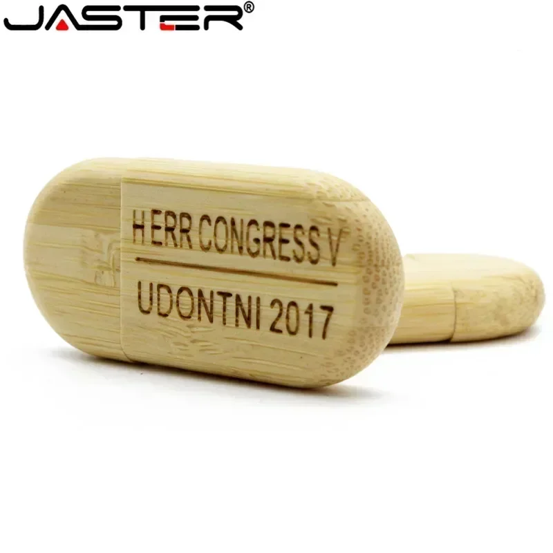 JASTER 1 SZTUK bezpłatne niestandardowe logo drewniana pamięć flash USB pendrive 4G 8GB 16GB 32GB 64GB 128GB zewnętrzna pamięć masowa pamięć USB