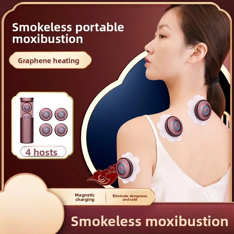 

Smokeless Moxibustion Device, Portable Full Body Heat Therapy with Herbal Pads, Home Use Wellness Equipment