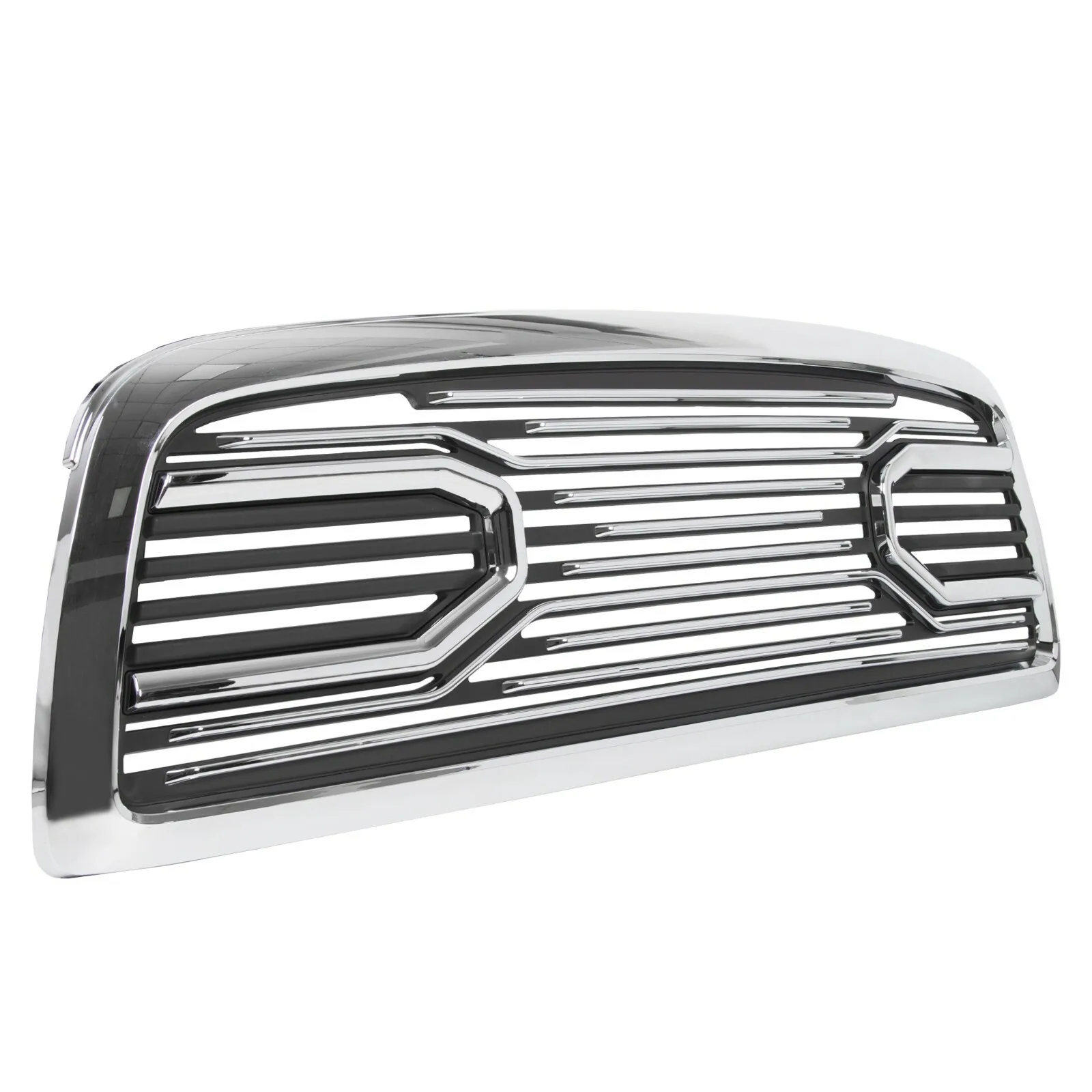Front Big Horn Chrome Packaged Grille+Shell Fits 09-12 Dodge Ram 1500 Trunk